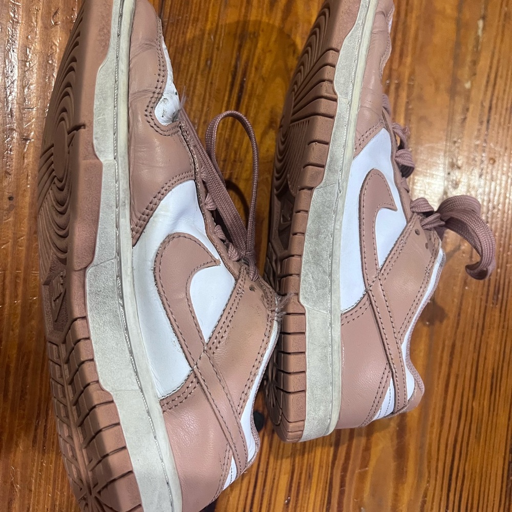Nike Blush and White Athletic Shoes